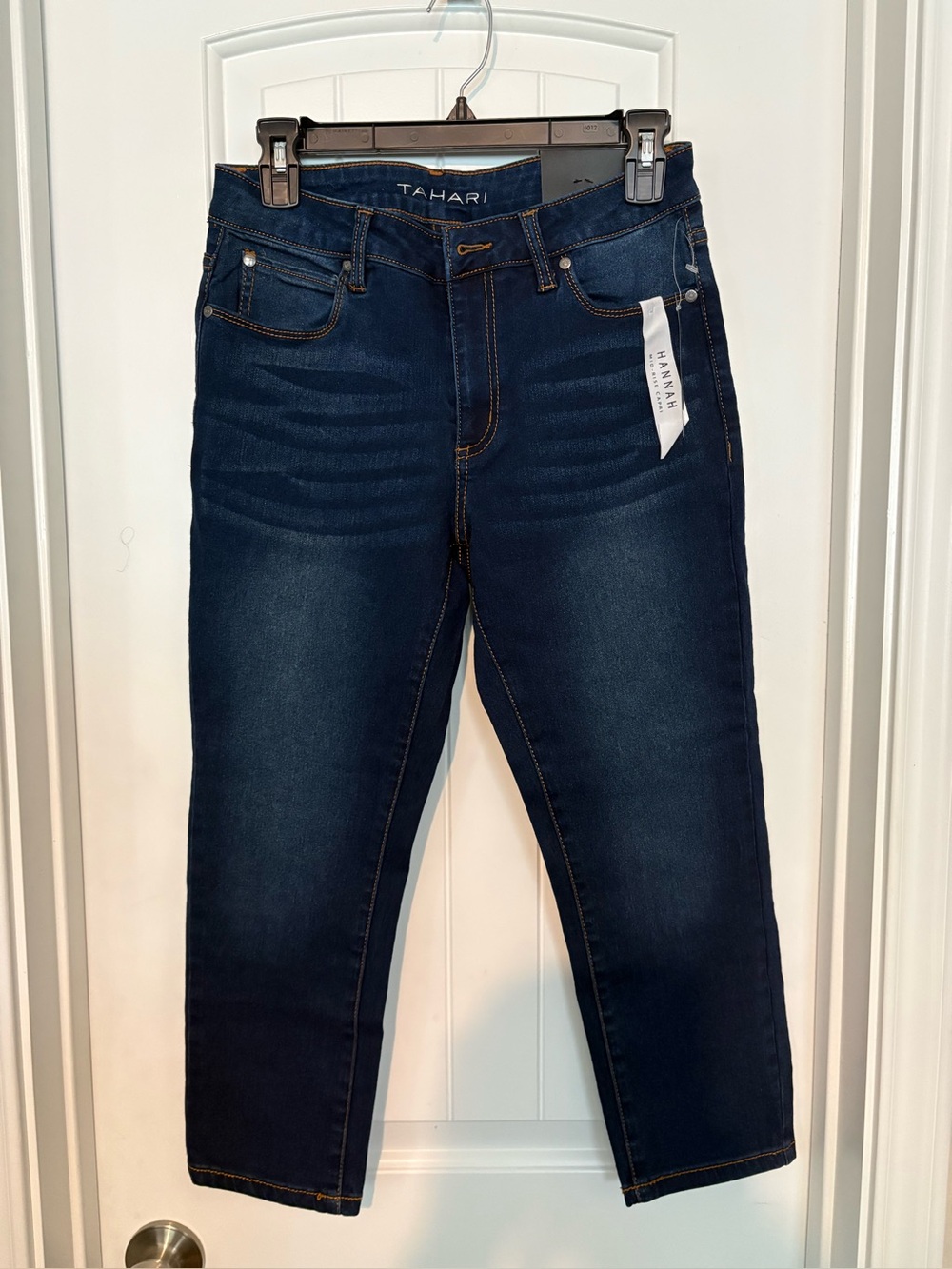 Tahari Men’s Dark Blue Slim Straight Jeans